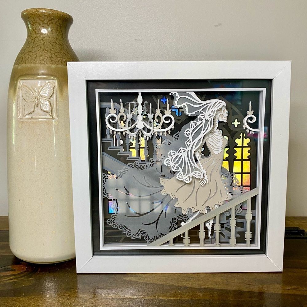 3D Ghost Bride Shadowbox
